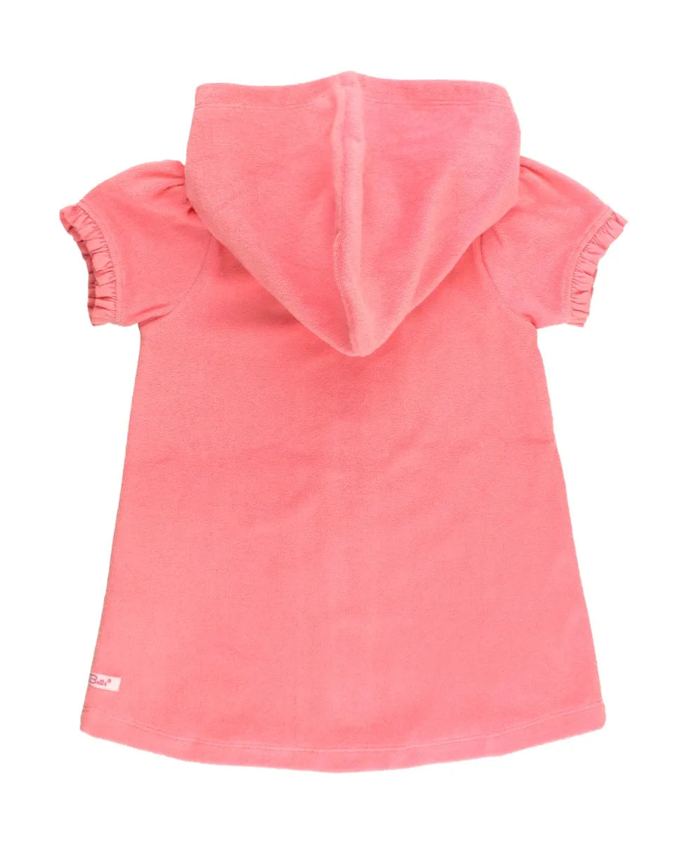 Ruffled Butts Bubblegum Pink Terry Knit Full-Zip Cover-Up