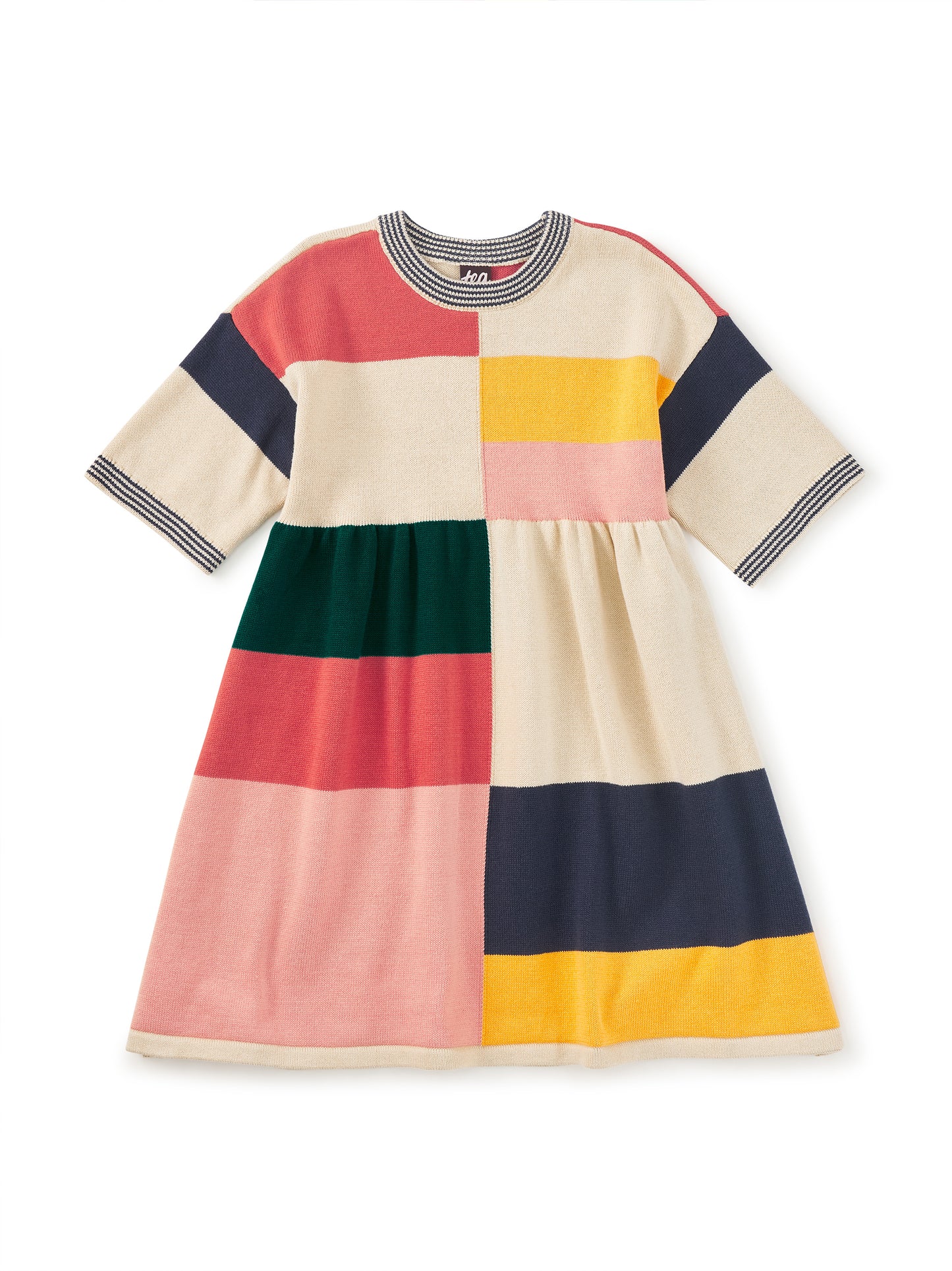 Tea Colorblock Sweater Dress