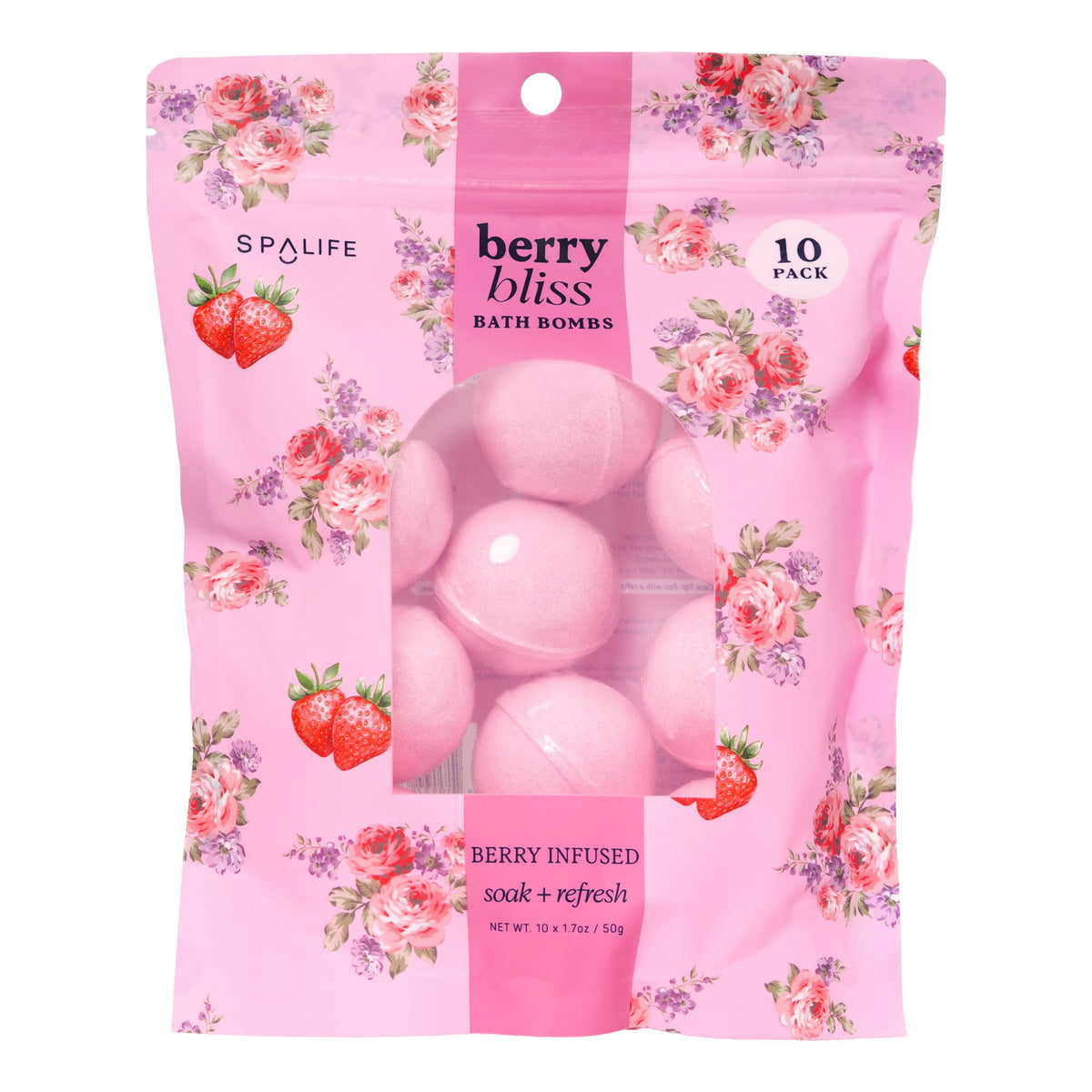 Berry Bliss Bath Bombs Set– 10 Pack