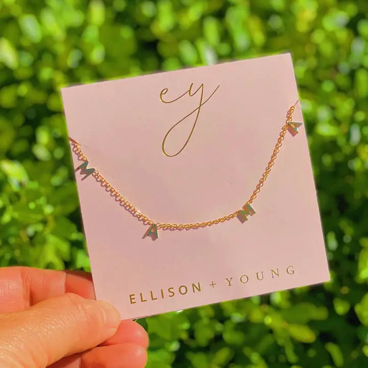 Ellison + Young Gold Plated MAMA Necklace