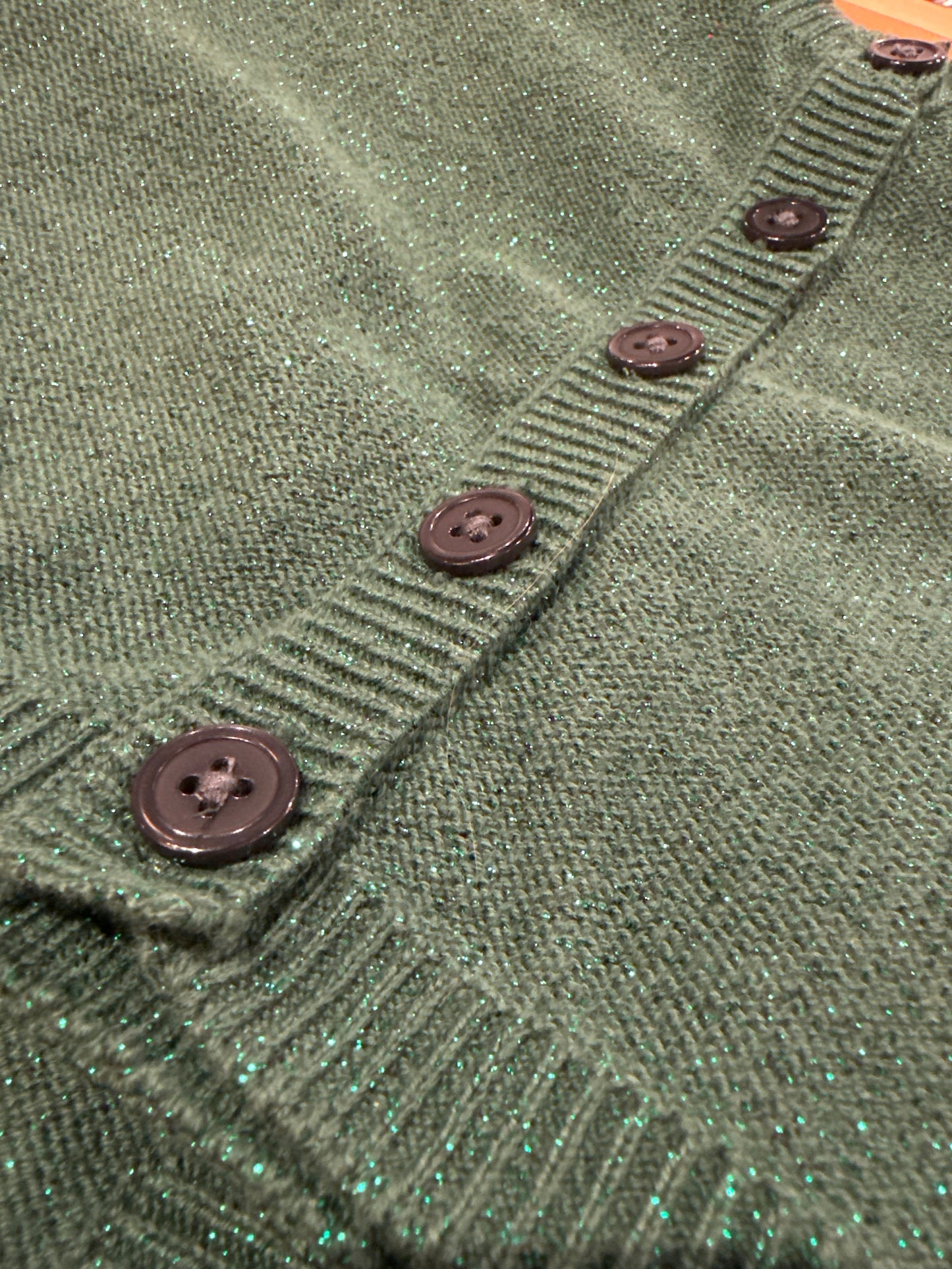 Tea Sparkle Cardigan | Pine Needle