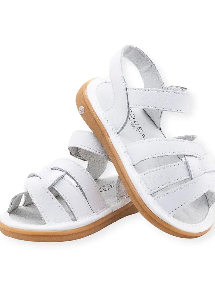 Wee Squeak Emma Sandal | White