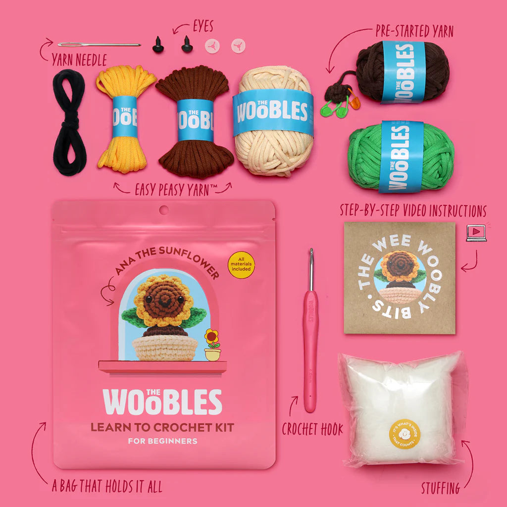 Woobles Crochet Kit | Ana The Sunflower