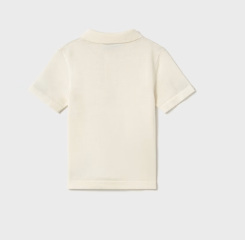 Mayoral Cream Knit Polo