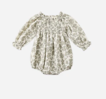 Quincy Mae Eden Romper | Green Floral