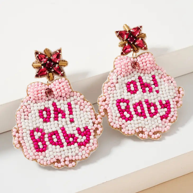 Baby pink 2025 earrings online