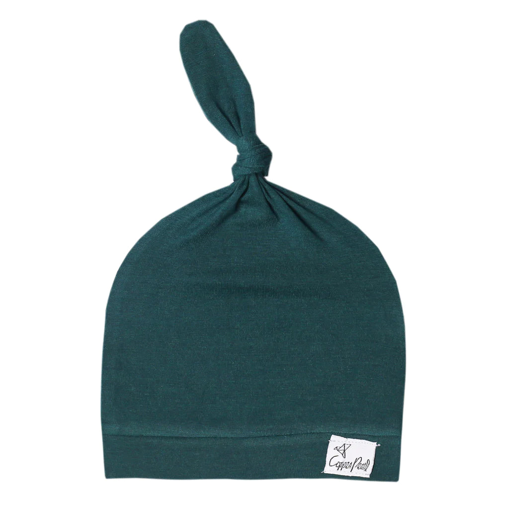 Copper Pearl Newborn Top Knot Hat | Jaspar