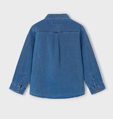 Mayoral Denim Double Pocket Button Down