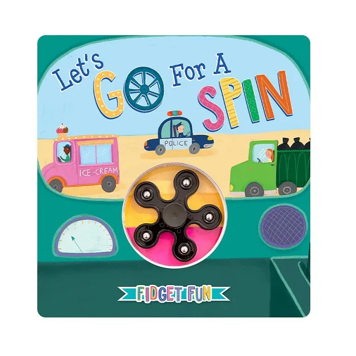 Lets Go for a Spin - Children's Sensory Storybook with Touch and Spin Fidget Spinner