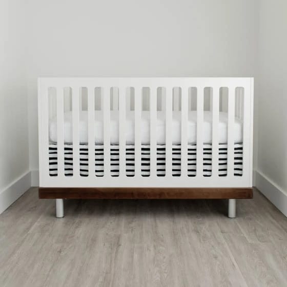 Little Unicorn Percale Crib Skirt - Ink Stripe