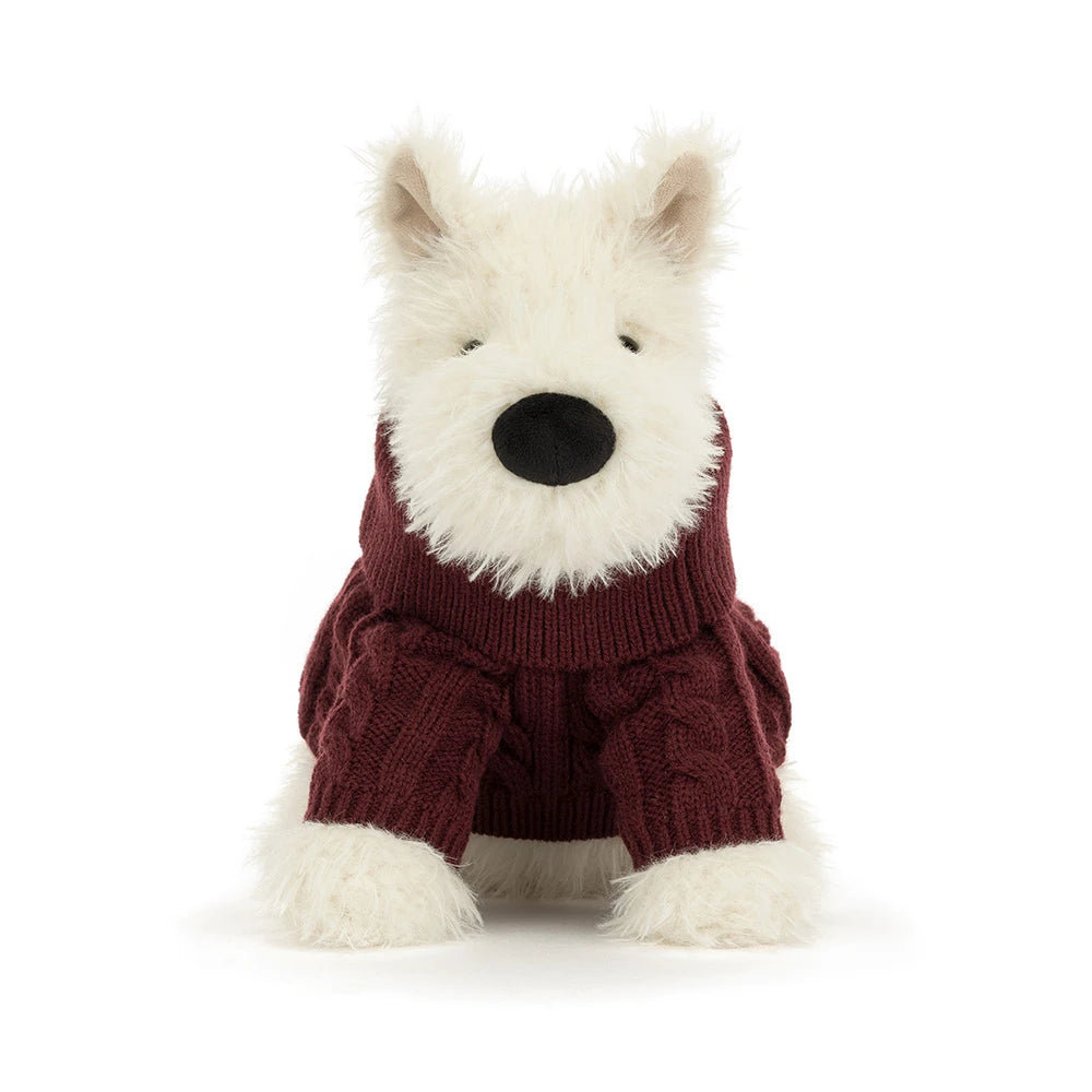 Jellycat Munro Scottie Dog "Winter Jumper"