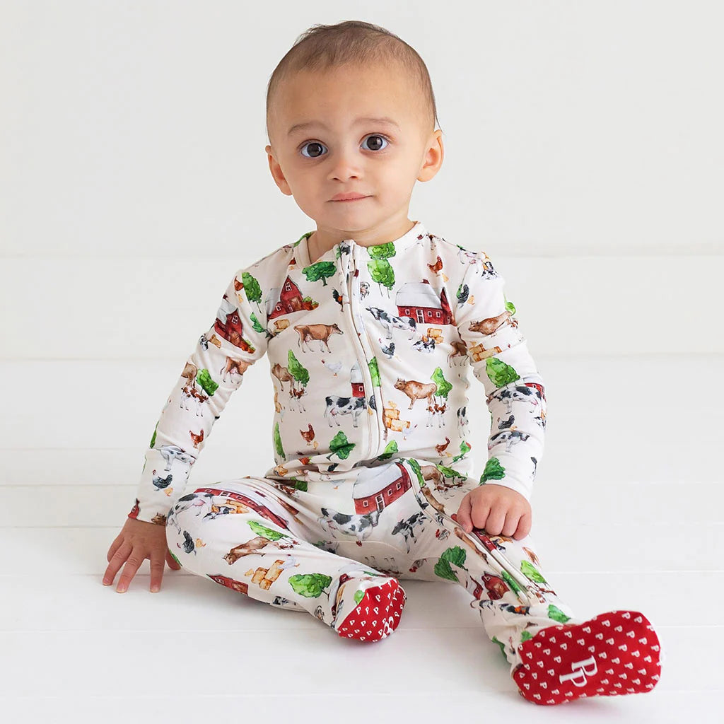 Posh Peanut Nashville Footie Zippered One Piece
