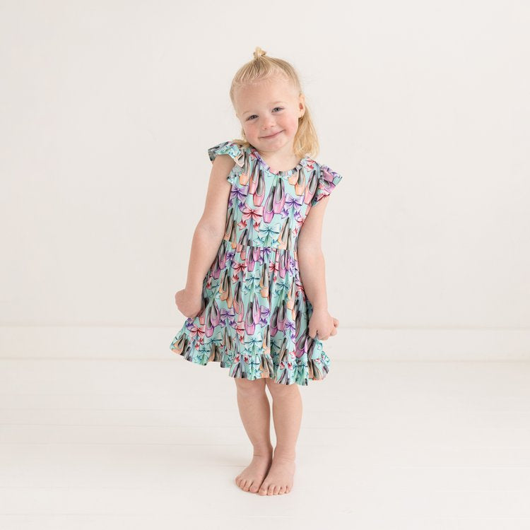Posh Peanut Short Sleeve Ruffled Twirl Dress - Irina  PeekaBoo Online