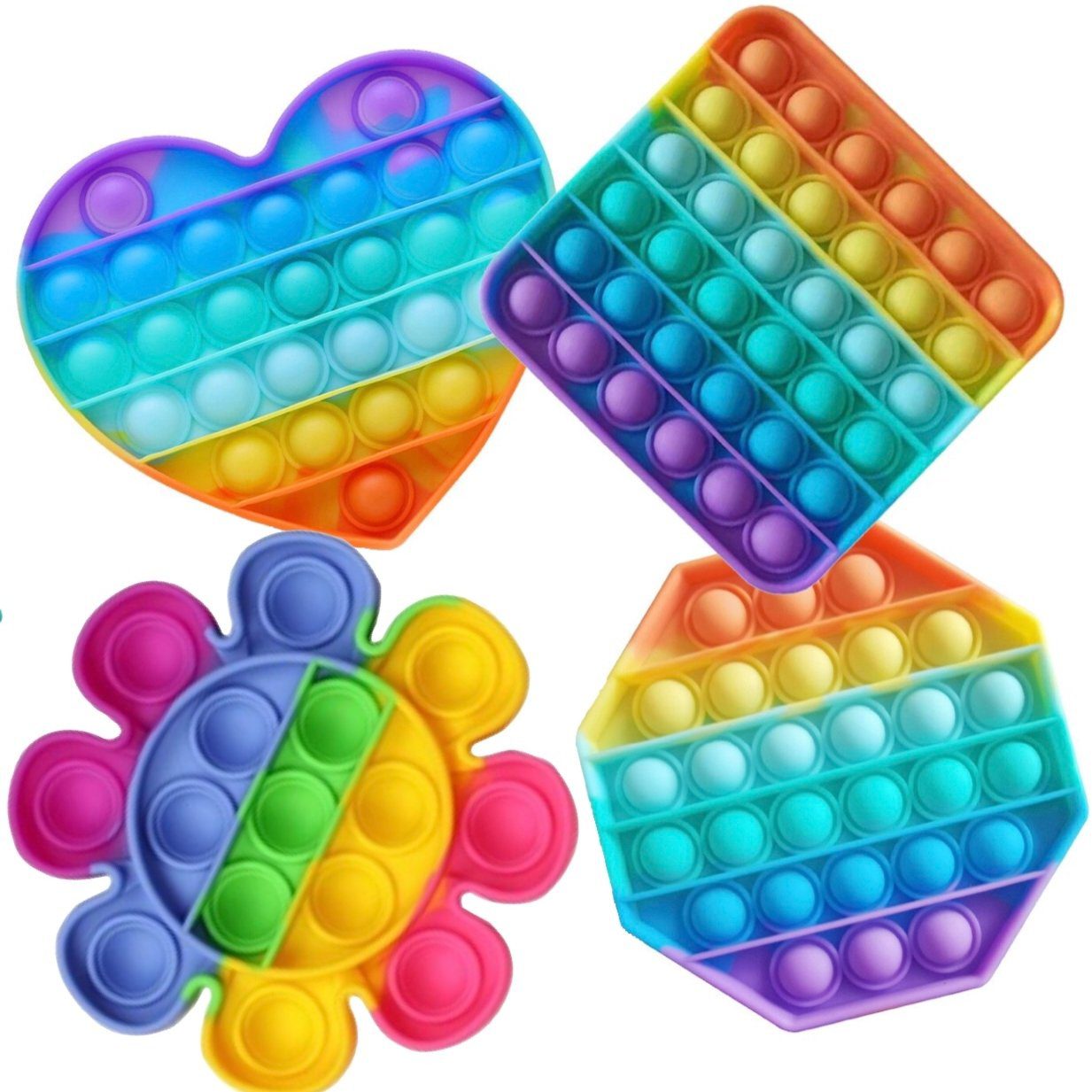 Streamline Poptastic Poppers Rainbow Pop Fidget Toy