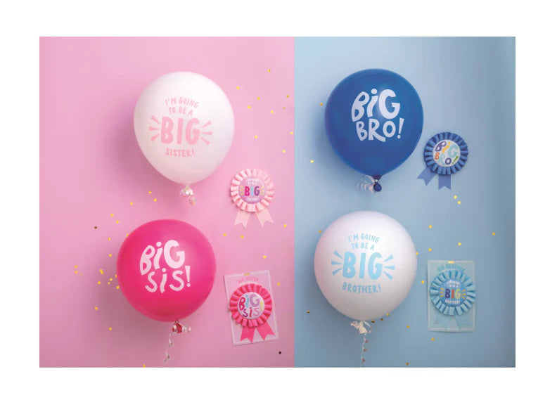 Big Sibling Button & Balloon Set