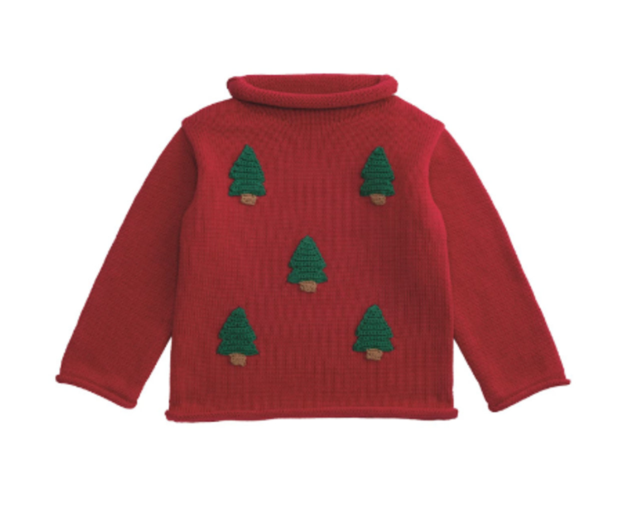 Mud Pie Christmas Tree Roll Neck Sweater