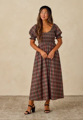 Noralee Adele Dress | Winter Tartan