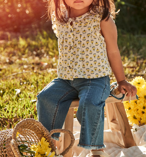 Mayoral Flared Wide Leg Jeans