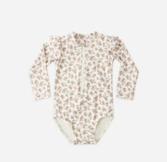 Quincy Mae Byron Rashguard One-Piece | Wildflower