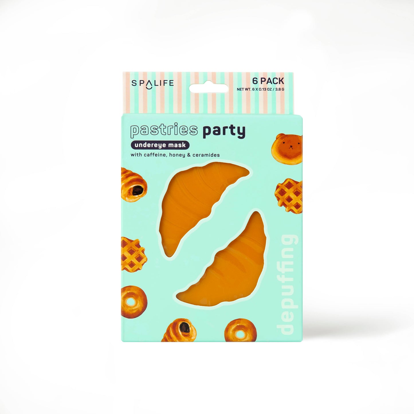 Pastries Party Depuffing Undereye Patches - 6 Pairs