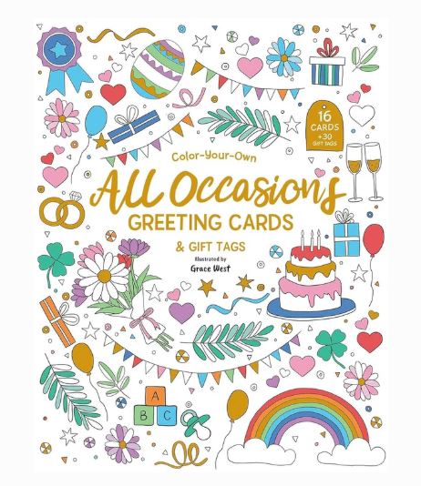 Color Your Own All Occasions Greeting Cards