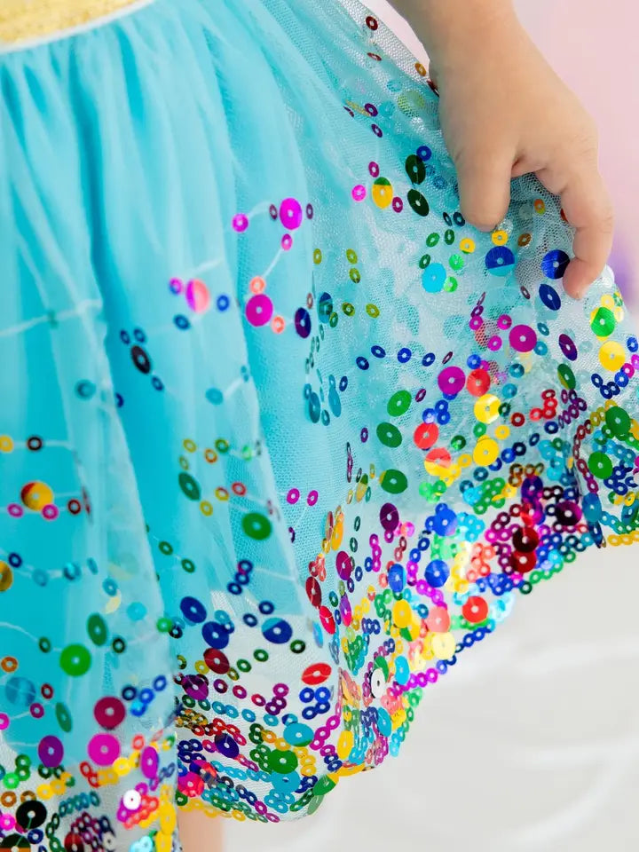 Sweet Wink Aqua Confetti Tutu