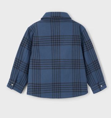 Mayoral Blue Plaid Coat