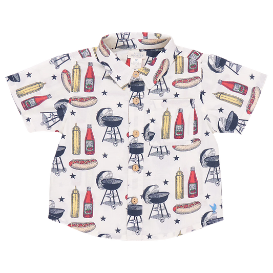 Blue Rooster Jack Shirt | Grilling Out