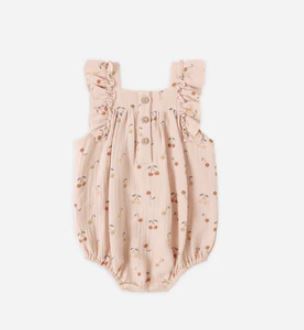 Quincy Mae Maya Romper | Cherries