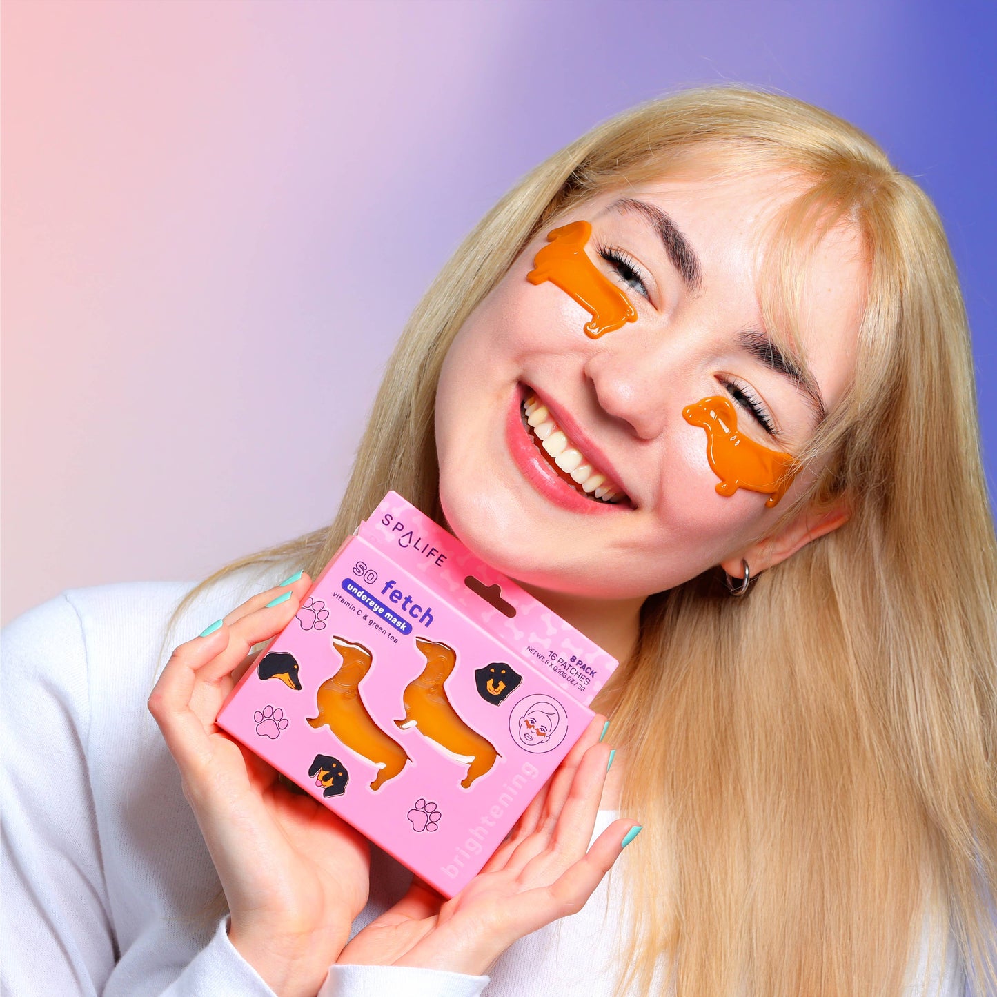 So Fetch Brightening Undereye Masks - 8 ct (Doggie Shaped)