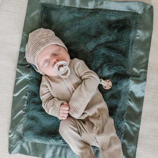 Saranoni Mini Blanket Satin Border - Evergreen