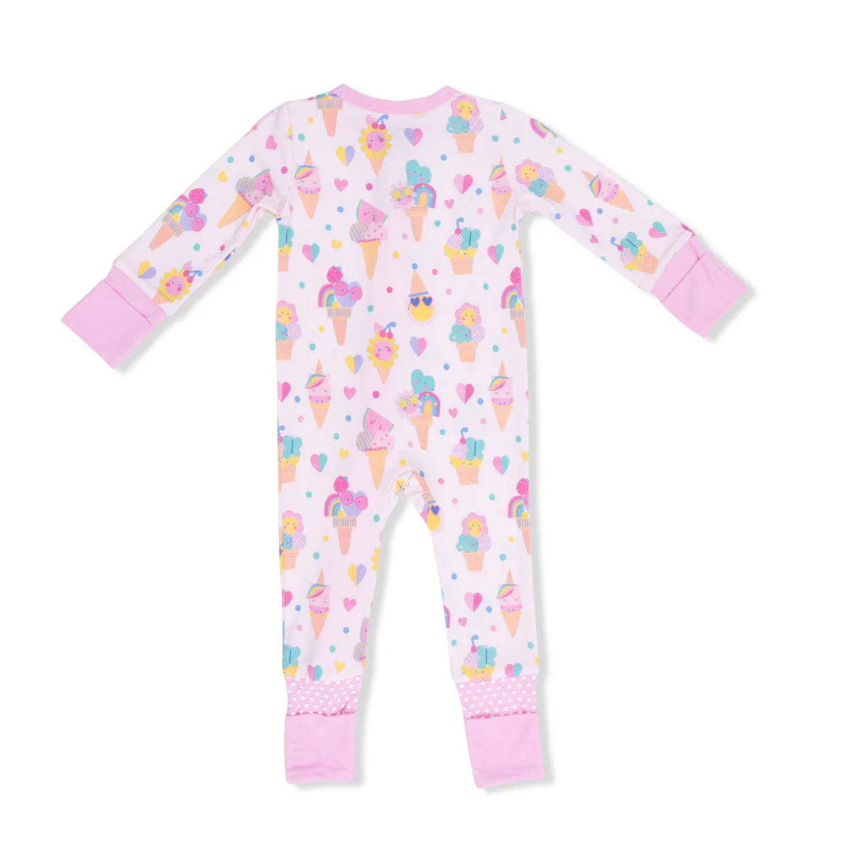 Angel Dear Convertible Romper | Ice Cream Fun Crew