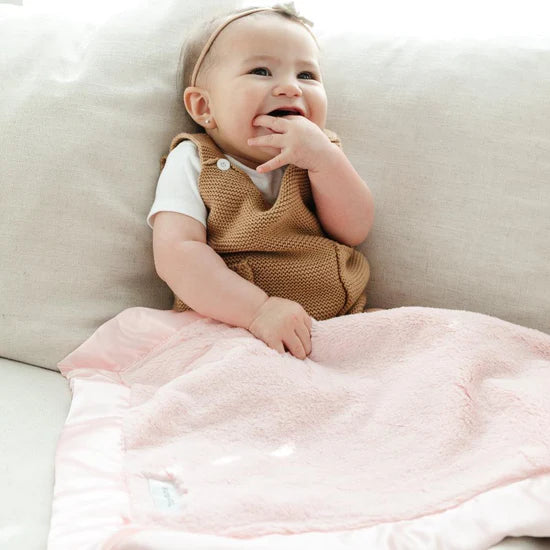 Saranoni Mini Blanket Satin Border - Light Pink