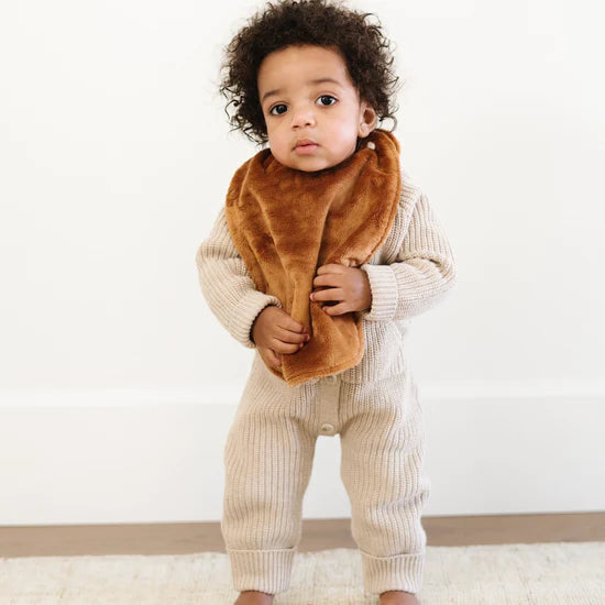 Saranoni Minky Bibs | Natural Set