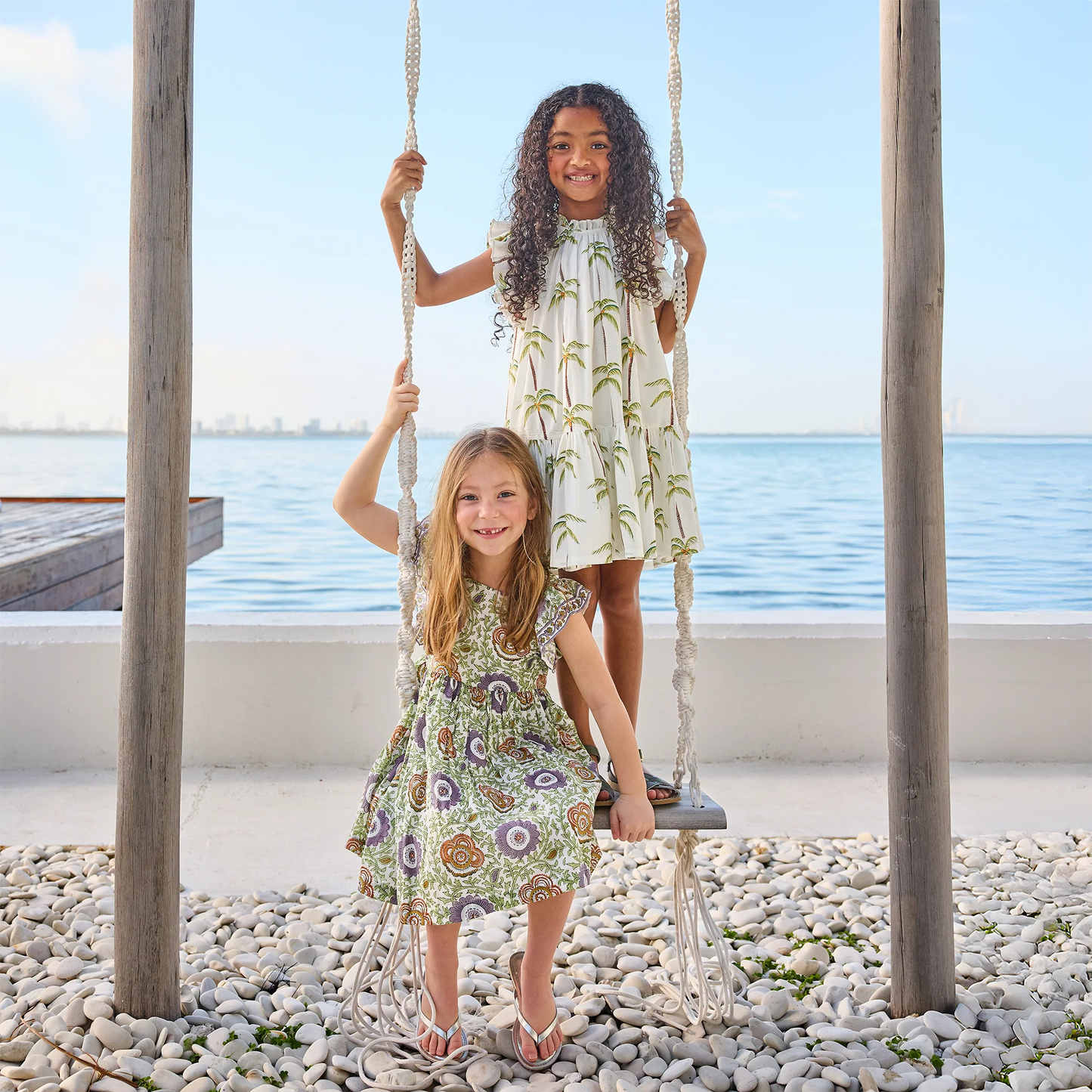 Pink Chicken Girls Elsie Dress | Lilac Lisbon Floral