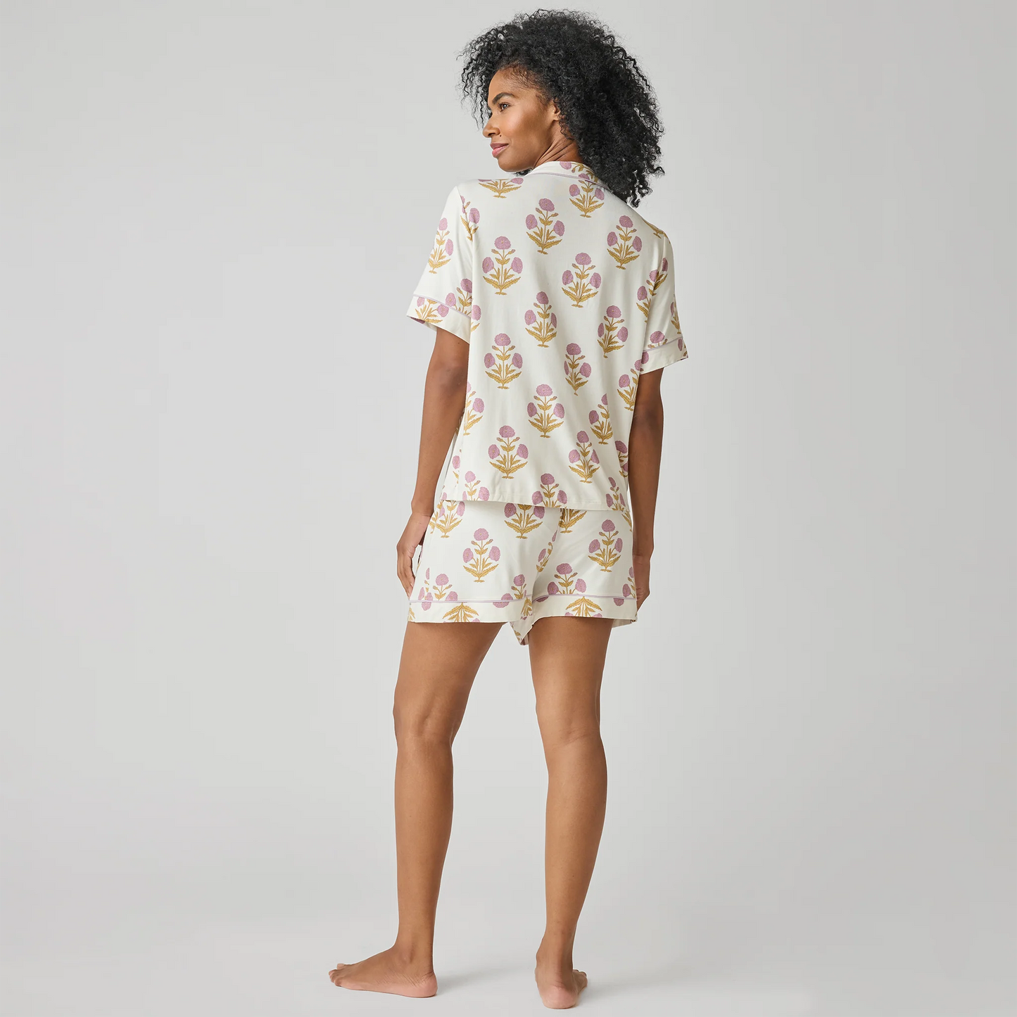 Pink Chicken Women's Short PJ Set | Lavender Dandelion
