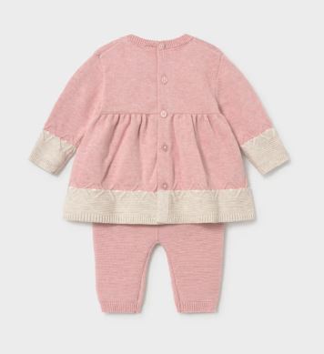 Mayoral Baby Girl Pink Knit Set