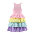Lola and the Boys Rainbow Sequin Tiered Dream Dress