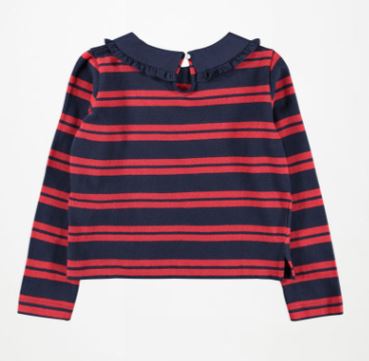 MOLO Rama Girls Top | Ruby Stripe