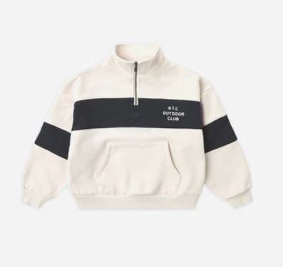 Rylee + Cru Panel Stripe Half Zip | Outdoor Club
