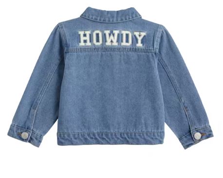 Mud Pie Western Patch Denim Jacket