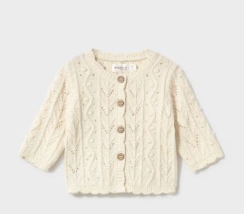 Mayoral Cream Baby Girl's Cardigan