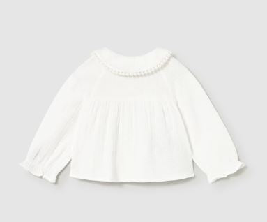 Mayoral Girls White Button Down