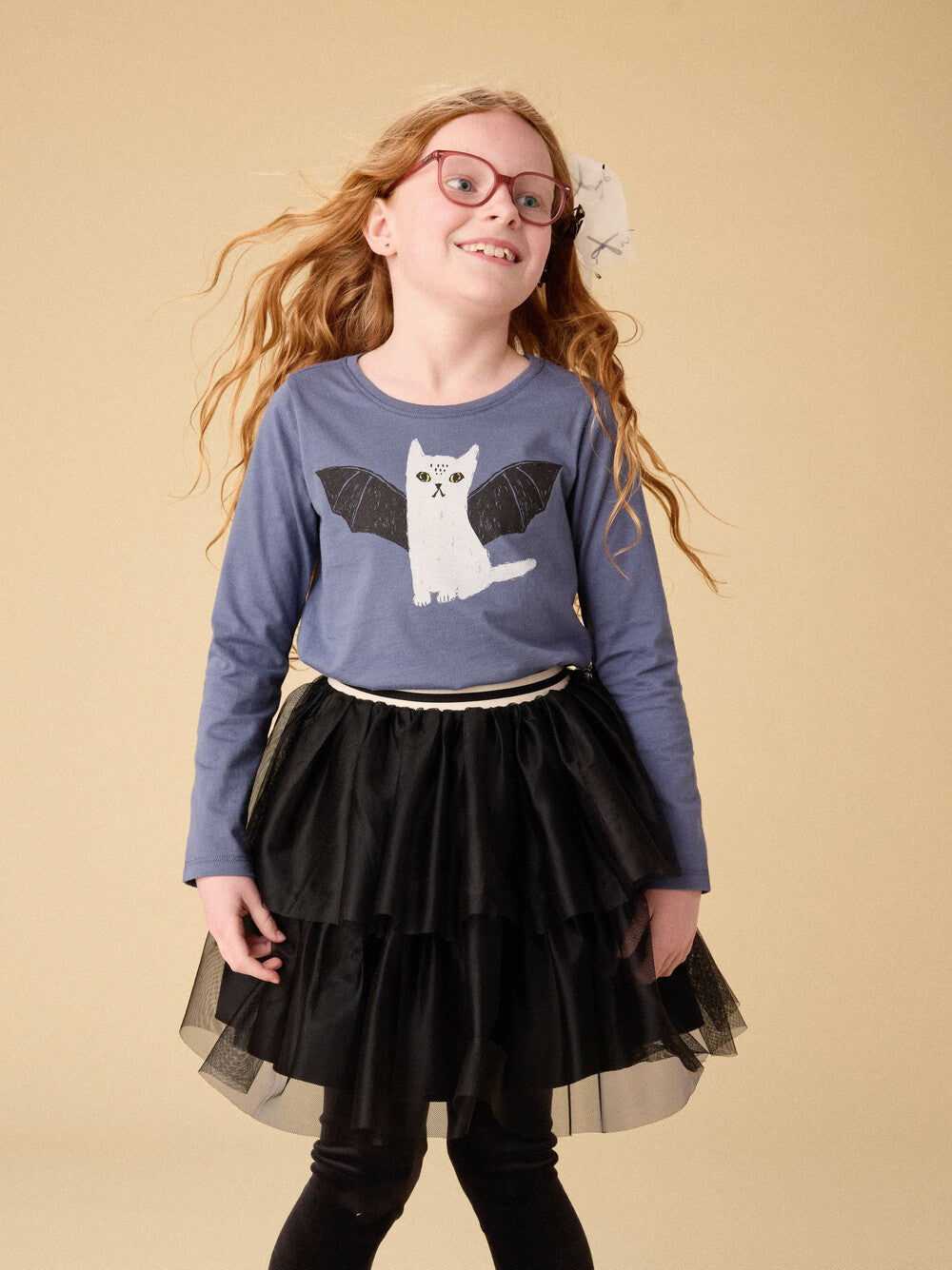 Tea Tiered Tulle Skirt | Jet Black