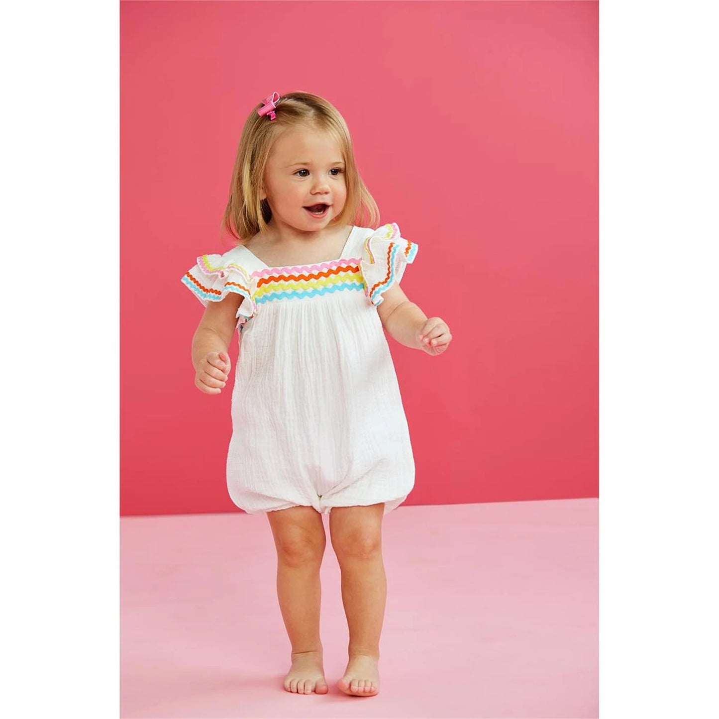 Mud Pie Ric Rac Gauze Romper