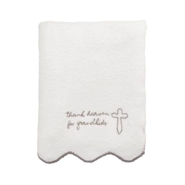 Mud Pie Grandparent Cross Chenille Blanket