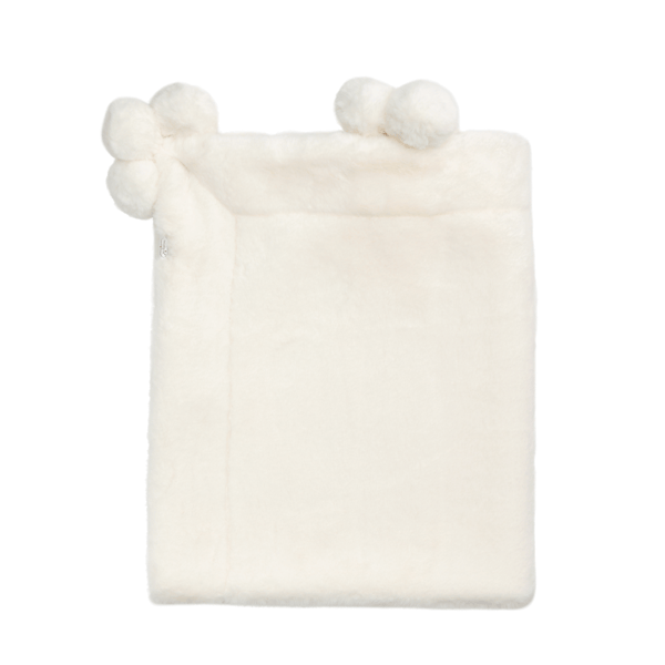 Mud Pie Fur Pom Pom Blanket