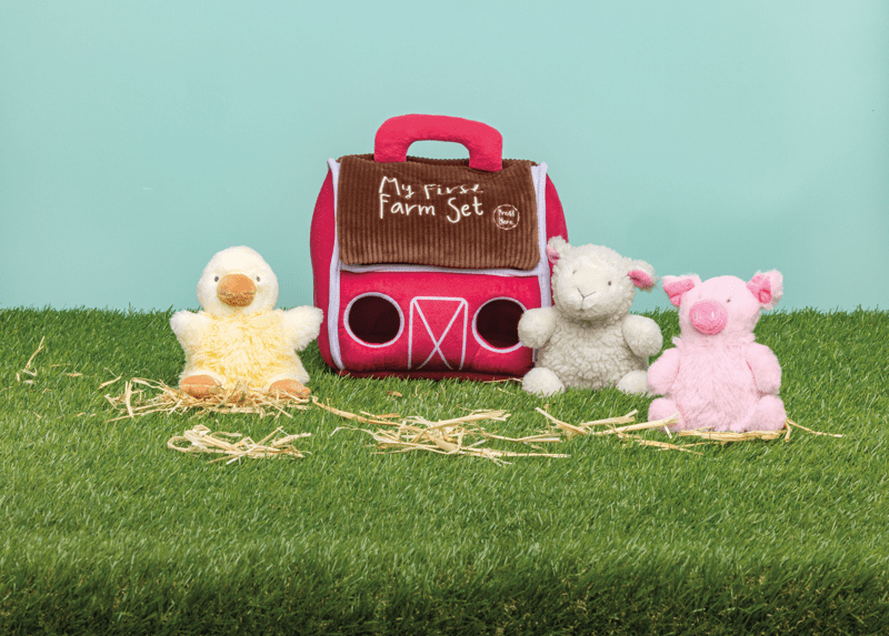 Mud Pie Plush My First Farm Set