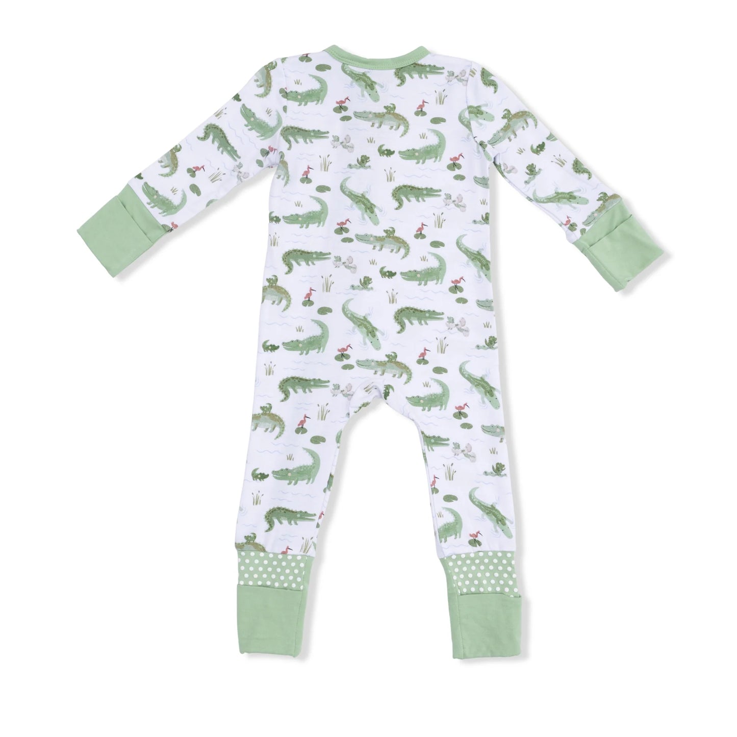 Angel Dear Convertible Romper | Crayon Alligators