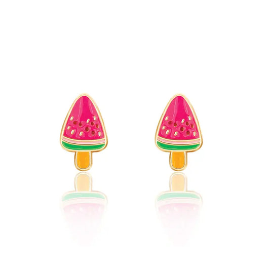 Girl Nation Watermelon Popsicle Earrings